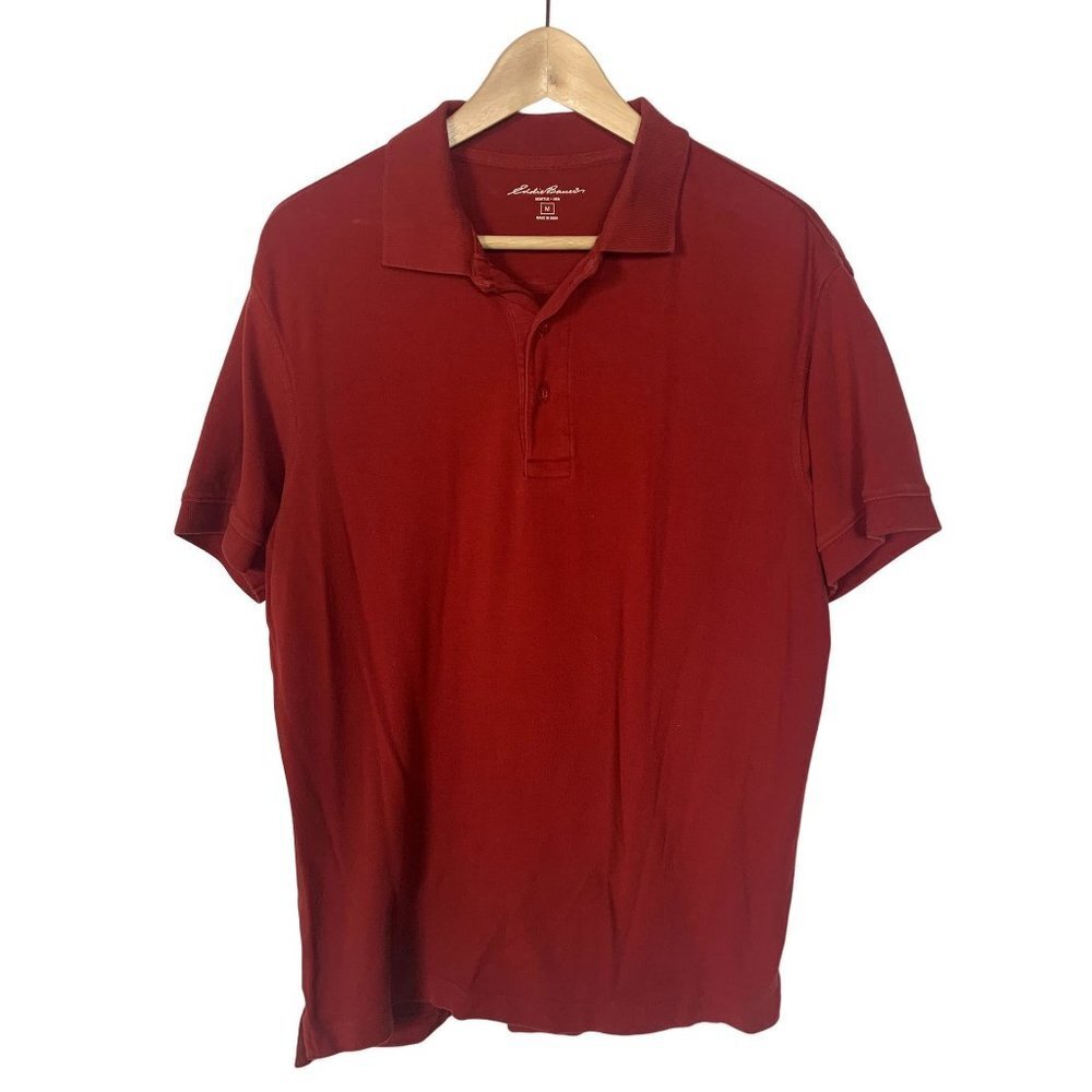 Eddie Bauer Red Polo Size Medium‎
